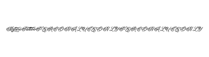 Myteri Tattoo PERSONAL USE ONLY PERSONAL USE ONLY  font caratteri gratis