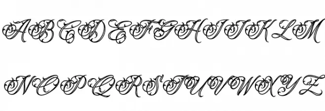 Myteri Tattoo PERSONAL USE ONLY PERSONAL USE ONLY 字体 大写
