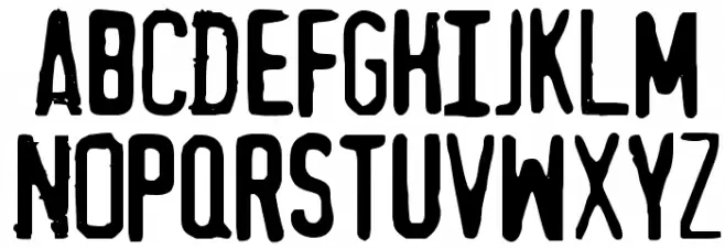MythBusters Schriftart Groß