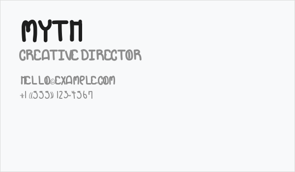 Myth Business Card