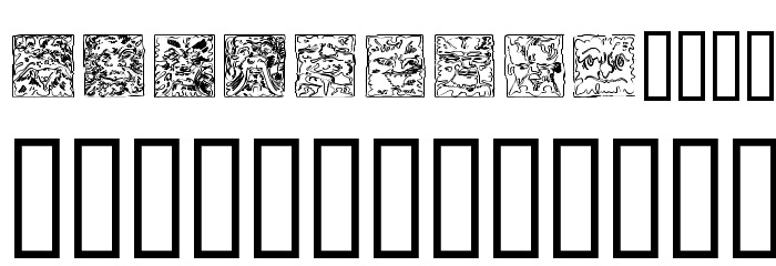 Mythago Outline Font LOWERCASE