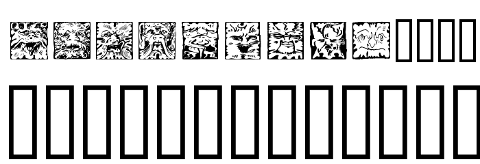 Mythago Squares Font LOWERCASE