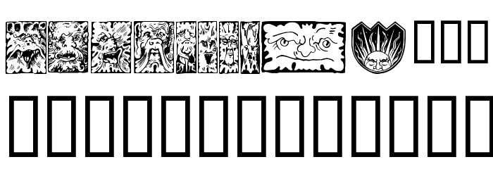Mythago Wood Font LOWERCASE
