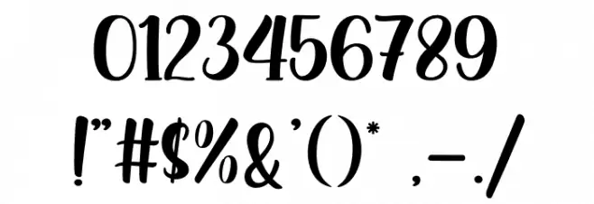 Mythias Font OTHER CHARS