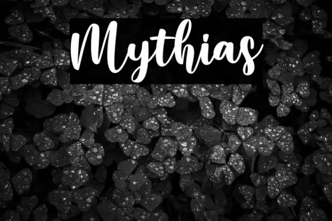 Mythias Font examples