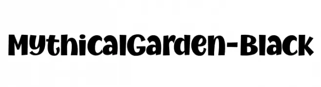 MythicalGarden-Black  Fuentes Gratis Descargar