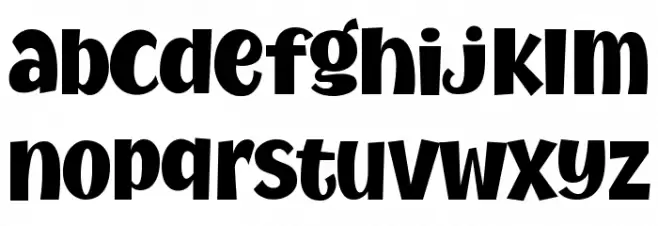 MythicalGarden-Black خط أحرف صغيرة