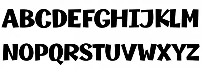 MythicalGarden-Black Font Litere mari