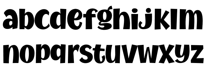 MythicalGarden-Black Font LOWERCASE