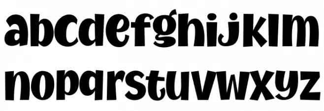 MythicalGarden-Black Caratteri MINUSCOLO