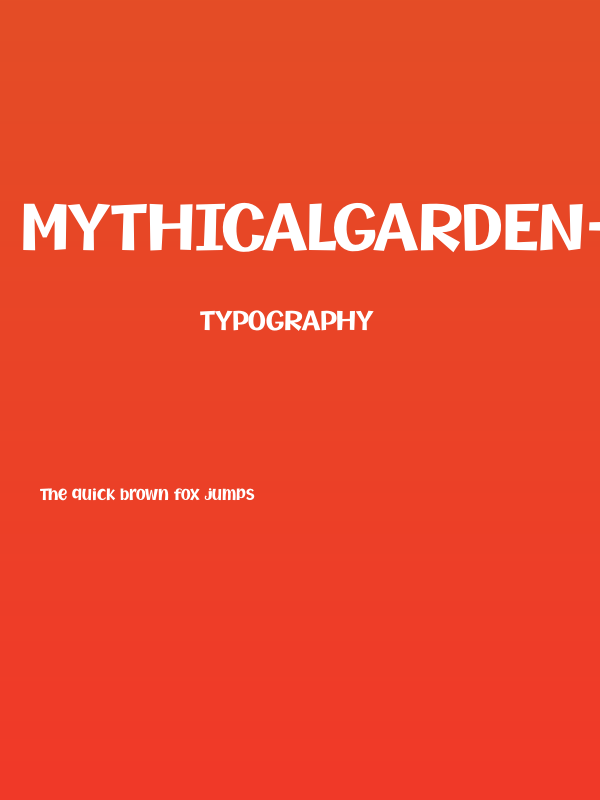MythicalGarden-Bold Poster