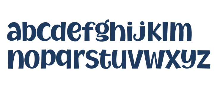 MythicalGarden-Bold Lowercase