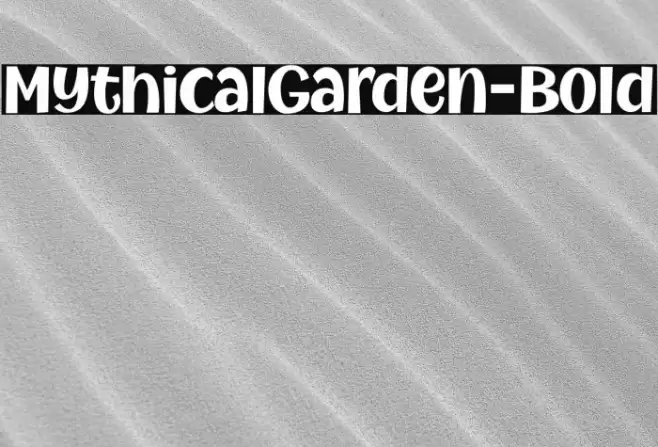 MythicalGarden-Bold Font examples