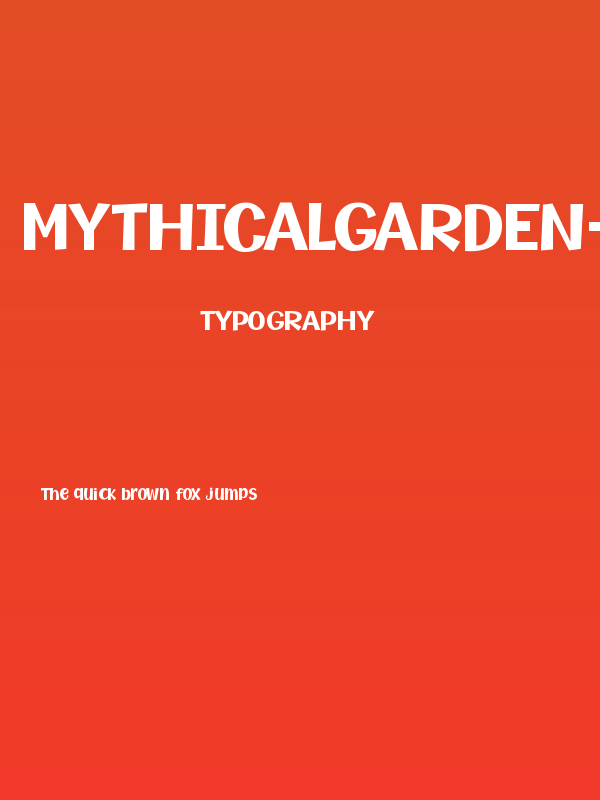 MythicalGarden-Bold Poster