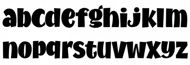 MythicalGarden-Fat 字体 小写