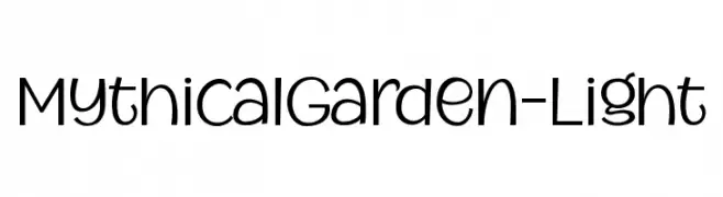 MythicalGarden-Light  Fuentes Gratis Descargar
