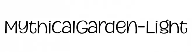 MythicalGarden-Light  Descarca Fonturi Gratis
