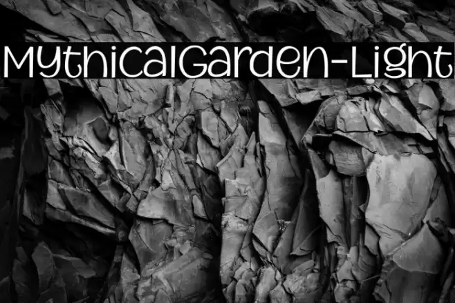 MythicalGarden-Light Font examples