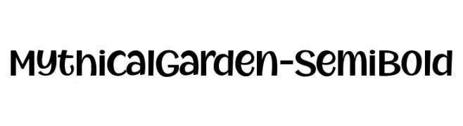 MythicalGarden-SemiBold  Frei Schriftart Herunterladen