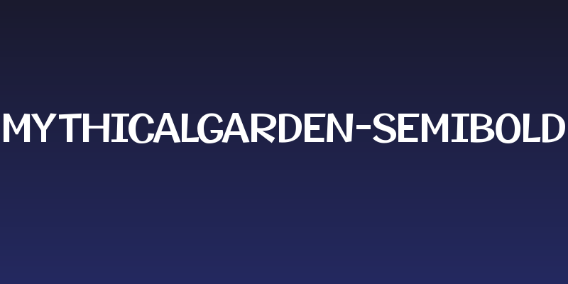 MythicalGarden-SemiBold Social Header