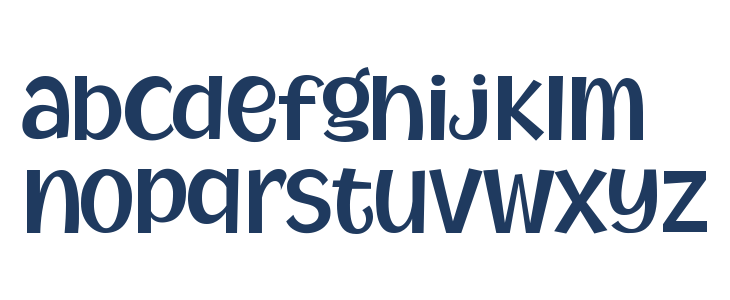 MythicalGarden-SemiBold Lowercase