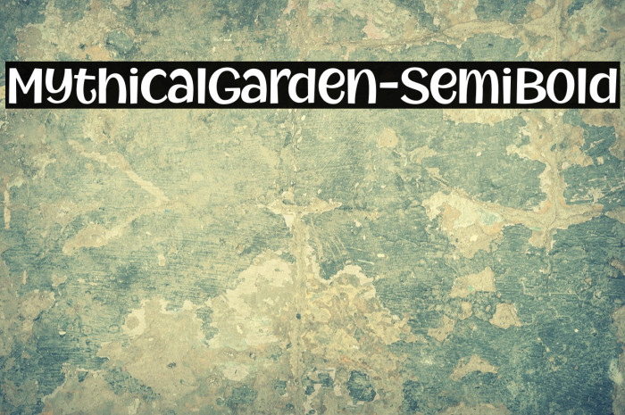 MythicalGarden-SemiBold Example 2