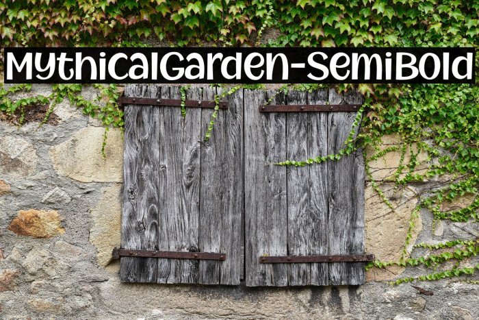MythicalGarden-SemiBold Example 3