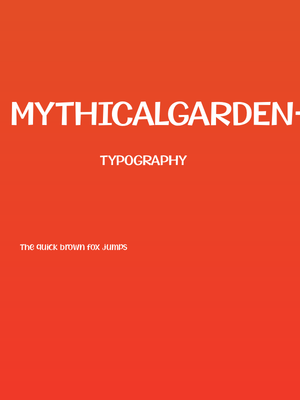 MythicalGarden-SemiBold Poster