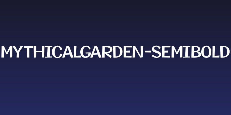 MythicalGarden-SemiBold Social Header