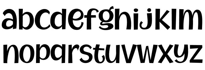 MythicalGarden-SemiBold Font LOWERCASE