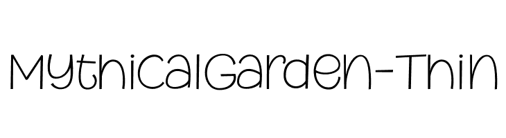 MythicalGarden-Thin  Descarca Fonturi Gratis
