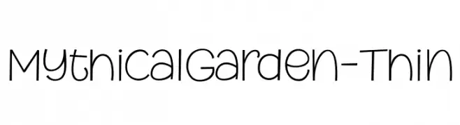 MythicalGarden-Thin  Fuentes Gratis Descargar