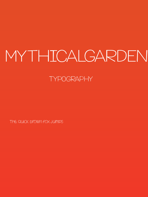 MythicalGarden-Thin Poster
