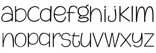 MythicalGarden-Thin Caratteri MINUSCOLO