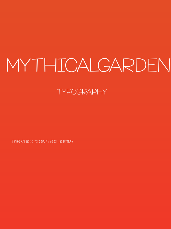 MythicalGarden-Thin Poster