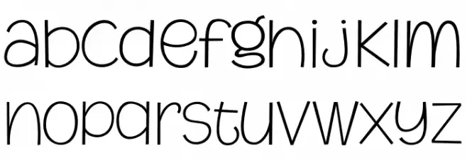 MythicalGarden-Thin फ़ॉन्ट लोअरकेस