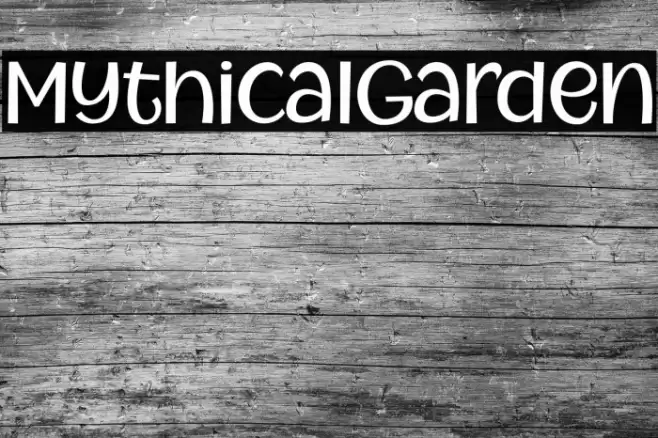 MythicalGarden خط examples