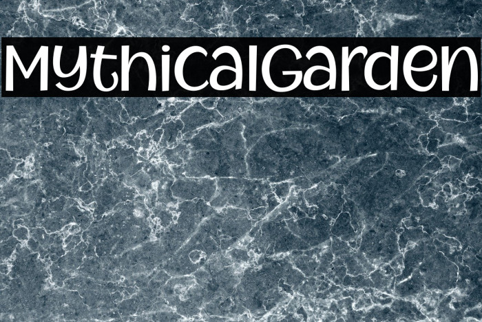 MythicalGarden Font examples