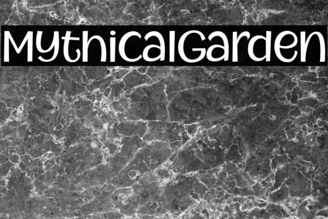 MythicalGarden خط examples