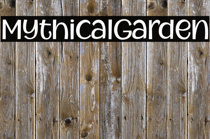 MythicalGarden Font examples