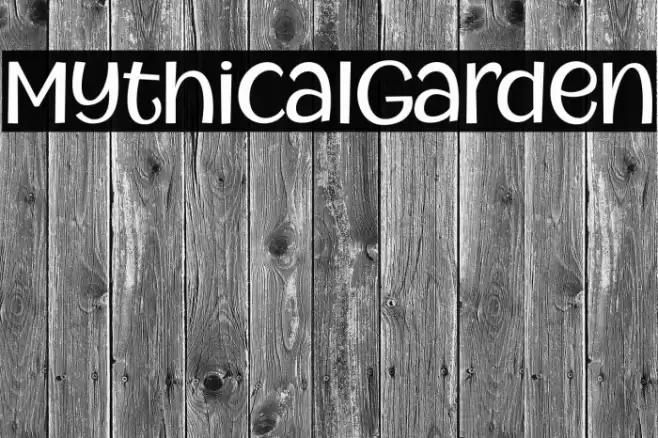 MythicalGarden خط examples