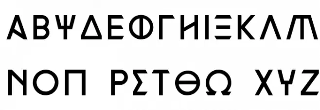 Mythologia Hellas خط أحرف كبيرة