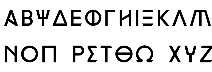 Mythologia Hellas Font LOWERCASE