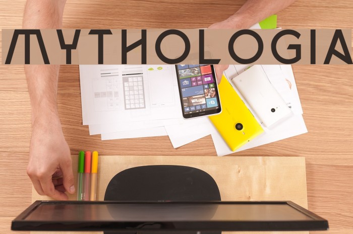 Mythologia Font examples