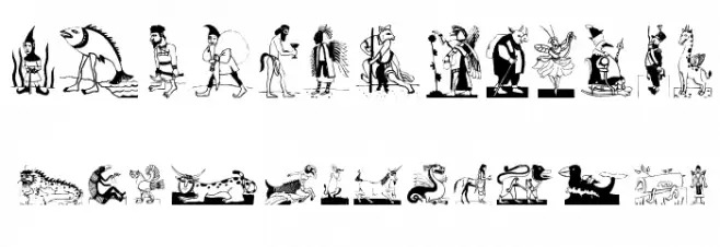 MythologicBats خط أحرف صغيرة