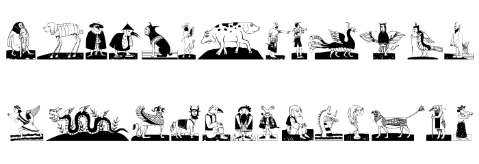 MythologicalArts Font LOWERCASE