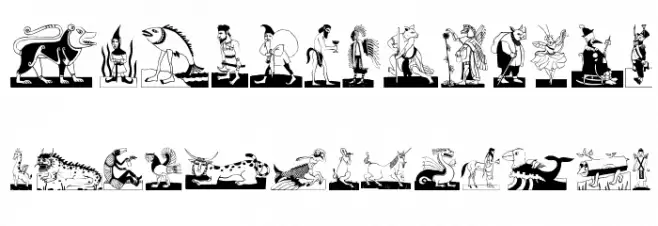MythologicalBats Font UPPERCASE