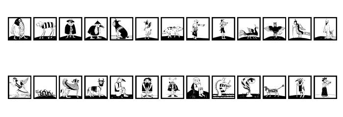 MythologicalSquares Font LOWERCASE