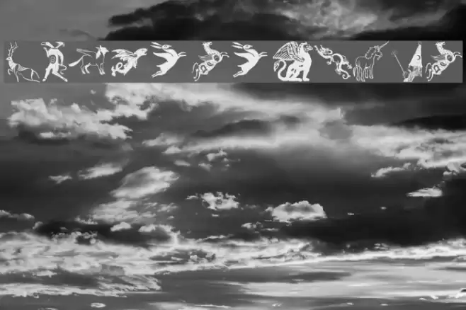 Mythological Font examples