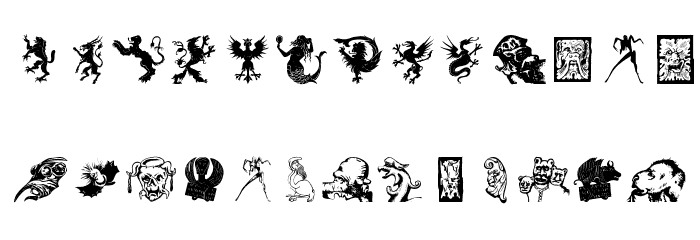 MythologicalsOne Font LOWERCASE